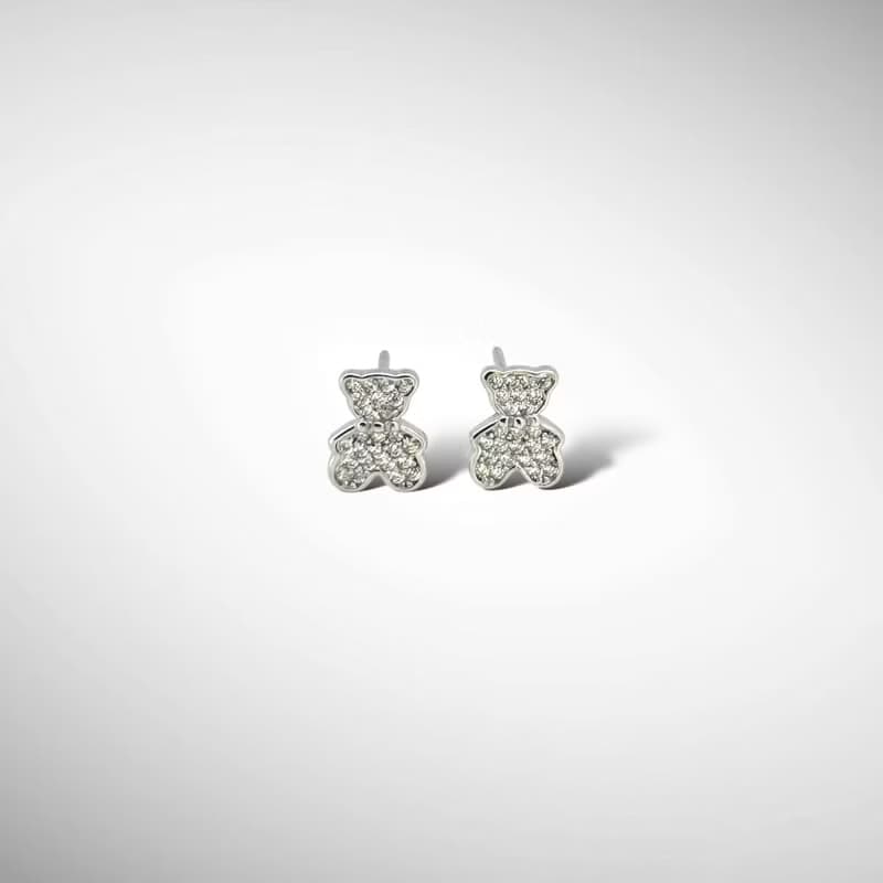 925純銀 | 閃耀小熊熊-耳環