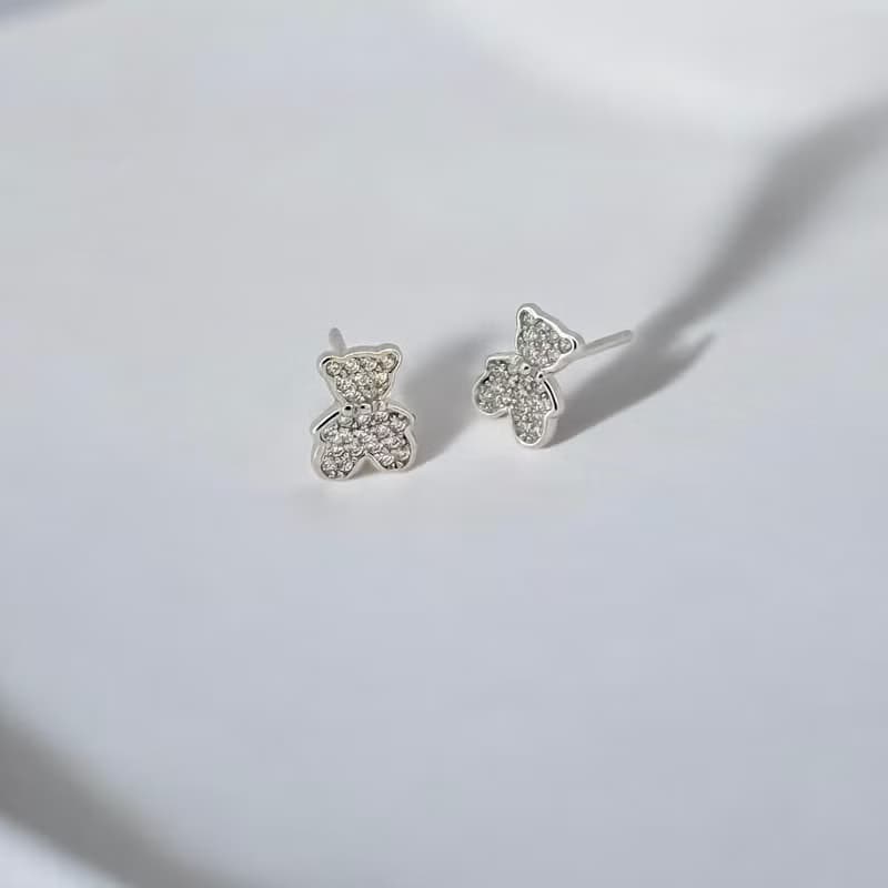 925純銀 | 閃耀小熊熊-耳環