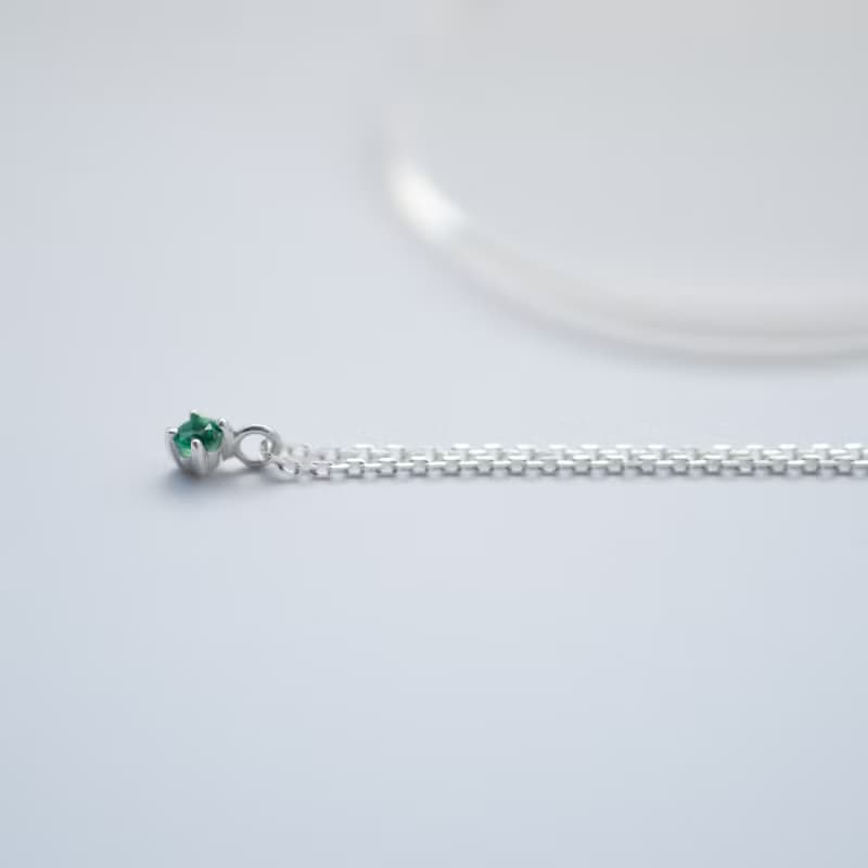 選べる 誕生石 一粒 ネックレス シルバー925