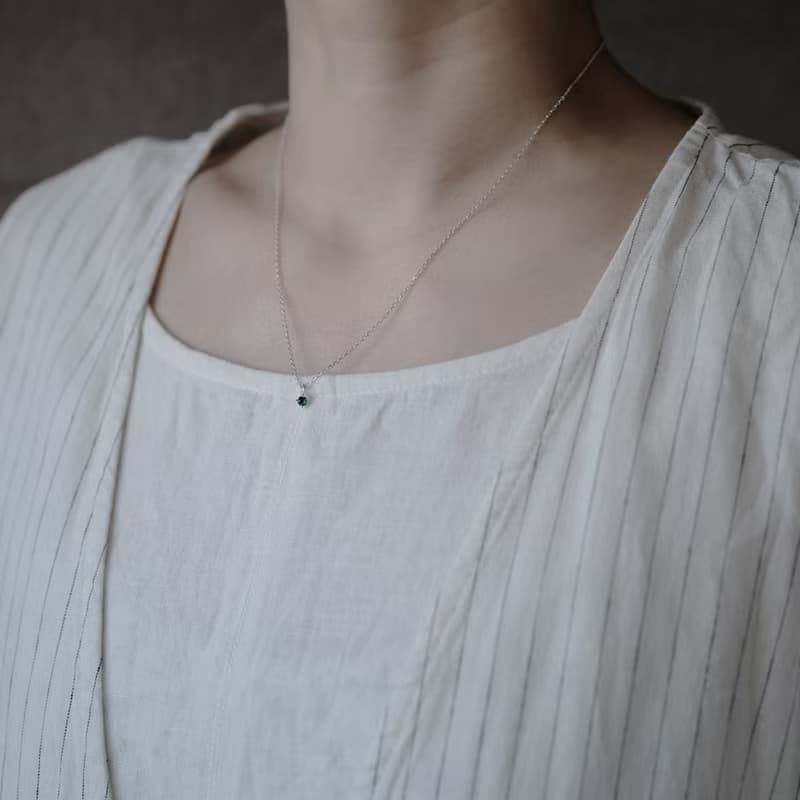 選べる 誕生石 一粒 ネックレス シルバー925