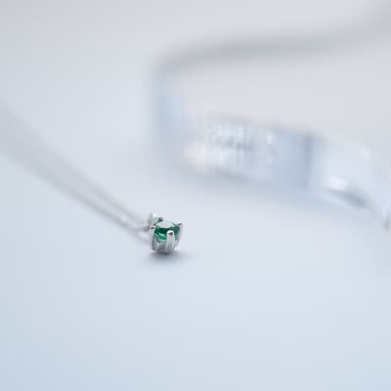 選べる 誕生石 一粒 ネックレス シルバー925