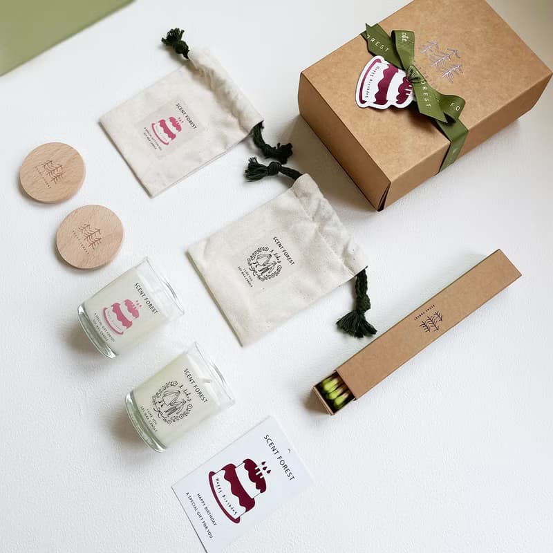 【生日禮物】蛋糕迷人氣息大豆蠟燭 x 任選香水香氛大豆蠟燭