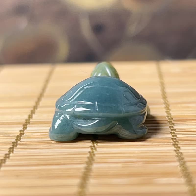 【吉祥‧長壽】飄花翡翠烏龜 | 天然A貨翡翠 | 送禮