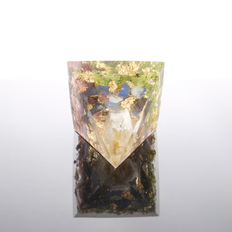 【畢業禮物】黃水晶柱塔大奧剛金字塔Orgonite招財奧根