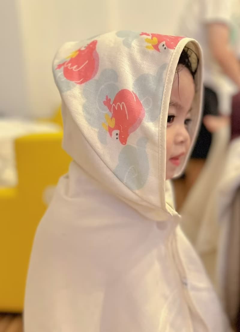 招福小飛龍成長浴巾禮組 彌月禮 新生兒 安撫玩偶