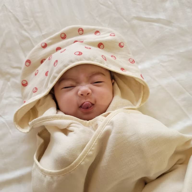 招福小飛龍成長浴巾禮組 彌月禮 新生兒 安撫玩偶