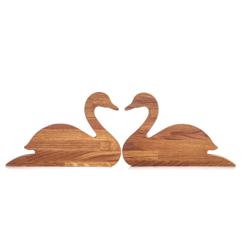 Wood piggy bank SWAN Adult coin bank Daughter gift from mom Modern tip jar