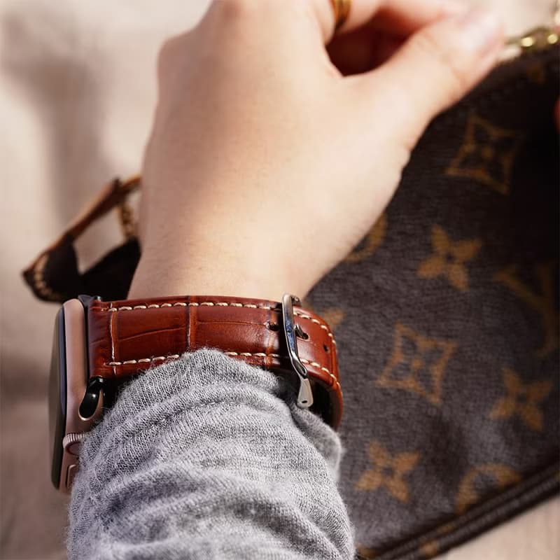 Apple watch - 壓紋真皮蘋果錶帶