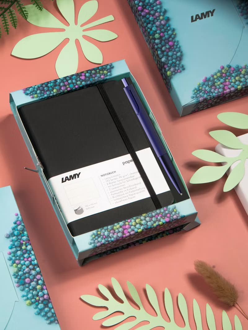 全球台灣獨家 / LAMY 原子筆 A6 鋼筆用筆記本禮盒 - noto