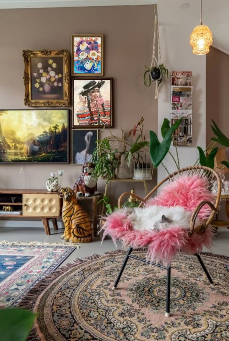 秋天的菊花花束 野獸派馬蒂斯的靈感 帆布面板上的油畫 藝術品 治