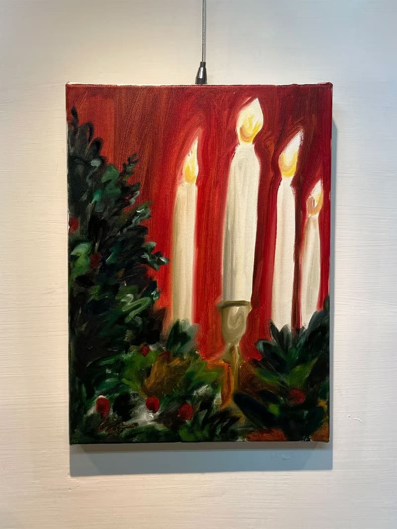 【聖誕禮物Christmas】聖誕油畫插畫-A