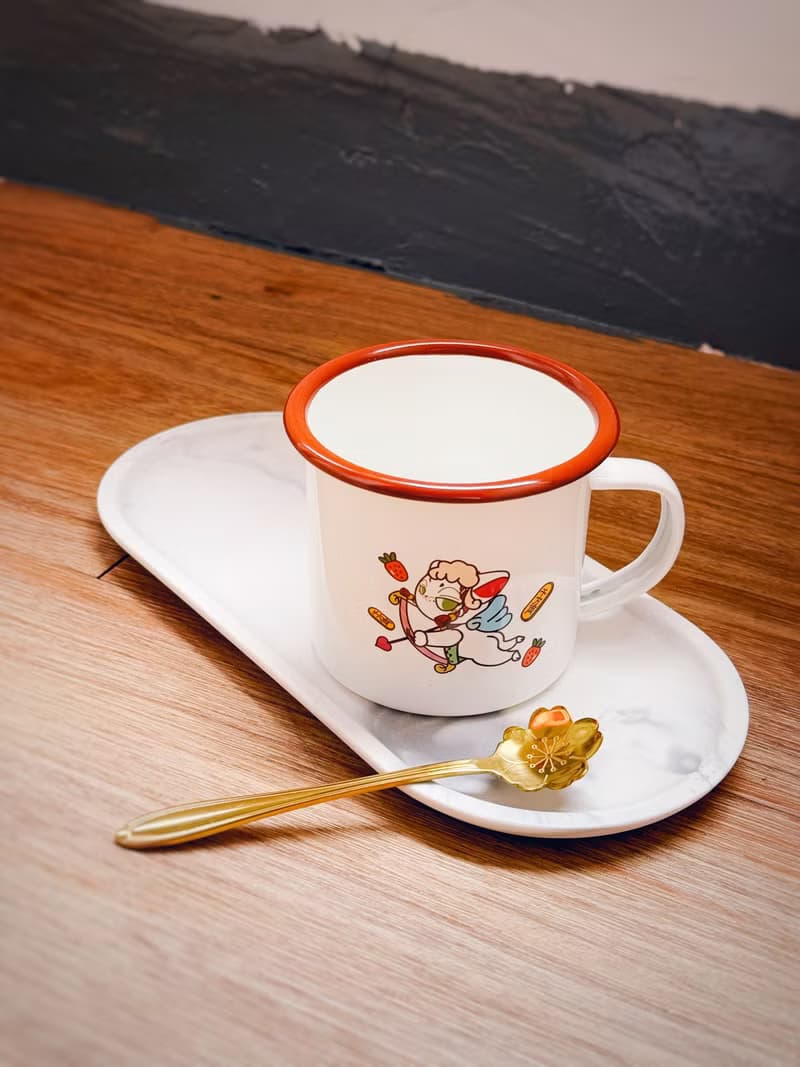 招財貓搪瓷杯