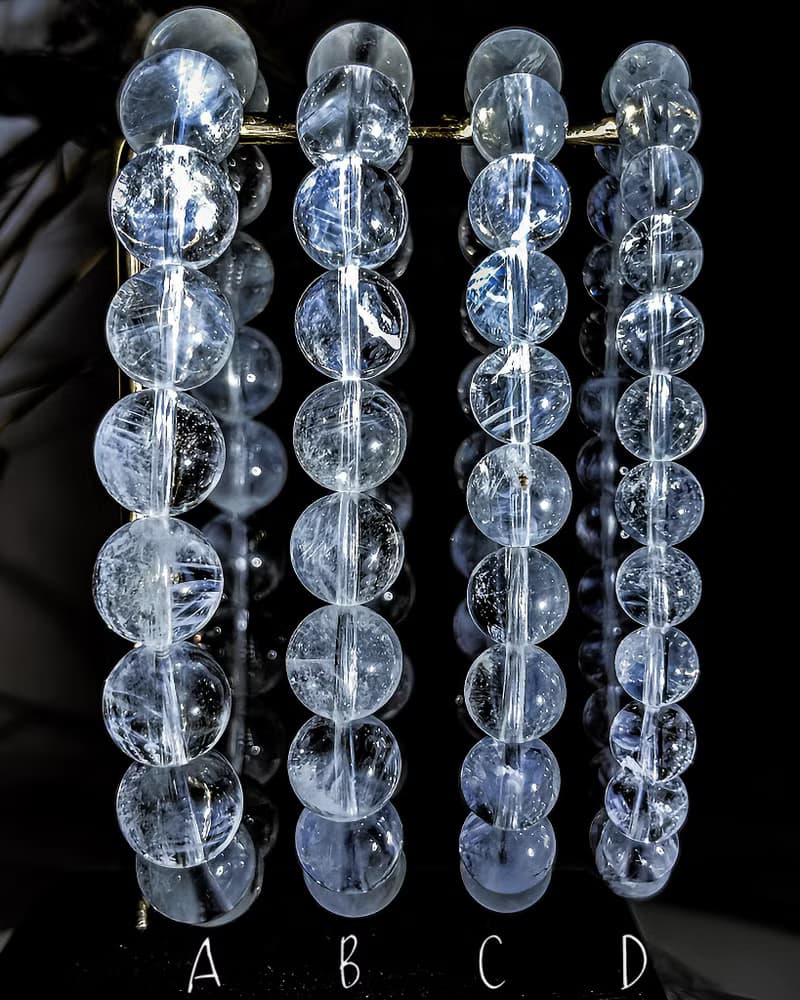【天使藍針】天然顯藍針水晶手鍊