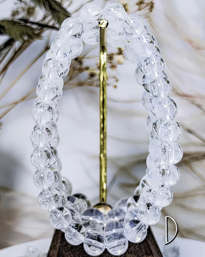 【天使藍針】天然顯藍針水晶手鍊