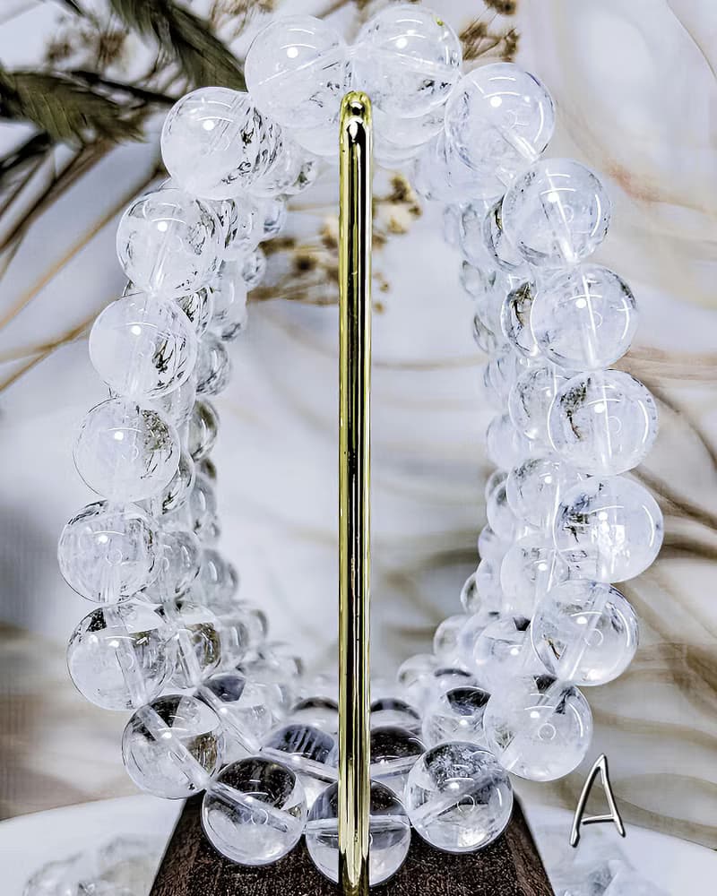 【天使藍針】天然顯藍針水晶手鍊
