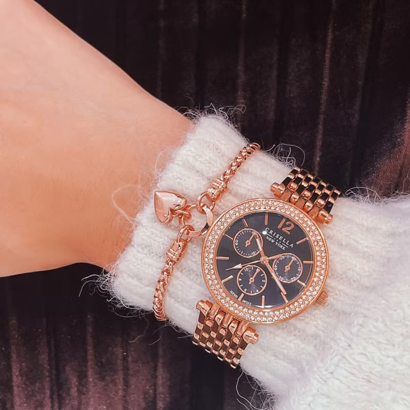 心心扭紋鏈純銀手鍊