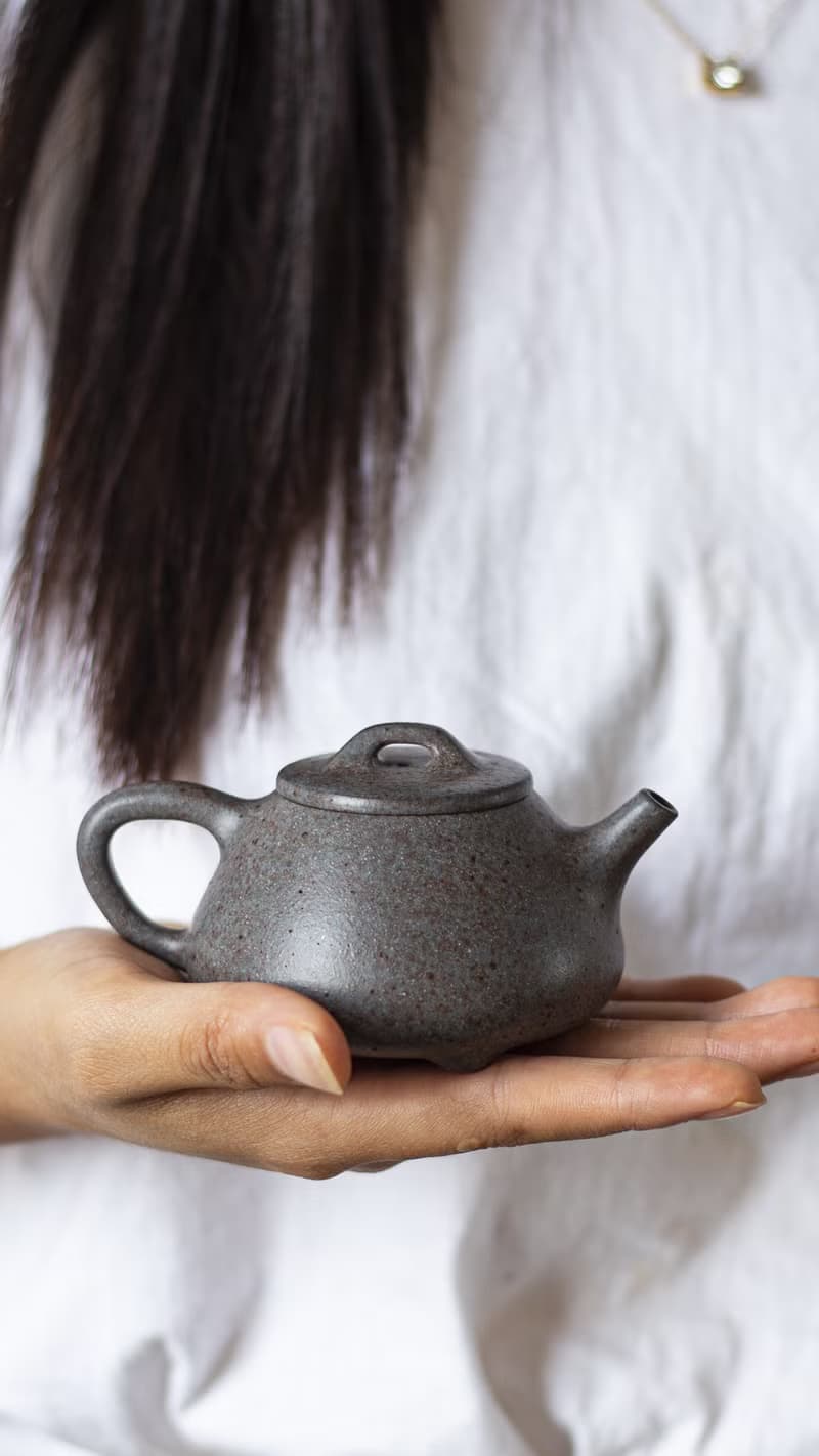 送禮紫砂壺茶壺小石瓢 特高温  110cc 明代经典器 雅致小品 老味