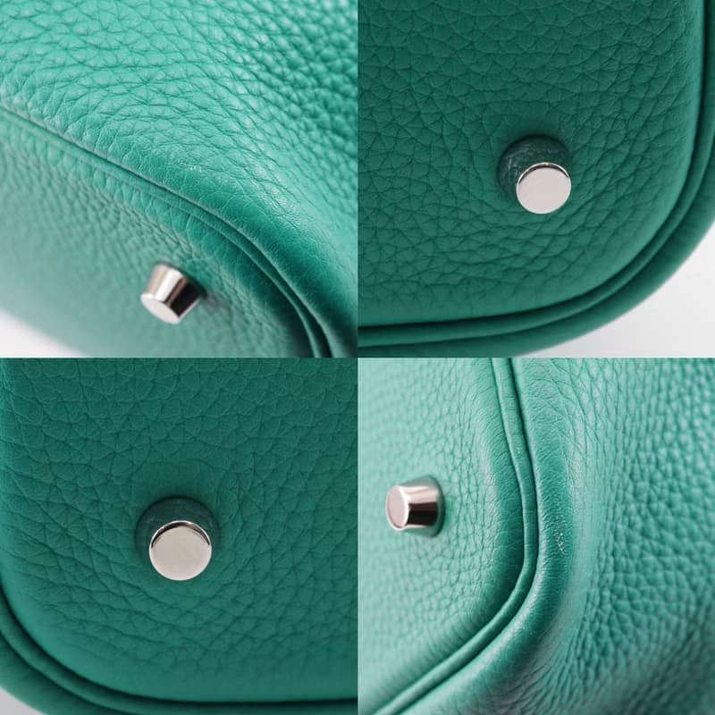 【日本直送】エルメス HERMES ピコタンロックMM ハンドバッグ トリヨンクレマンス 緑 X レディース【中古】