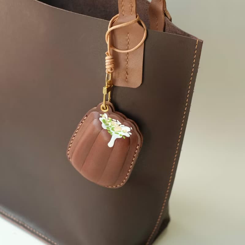 可露麗手作真皮 大樓磁扣套 門禁感應卡套 包包掛飾鑰匙扣掛件