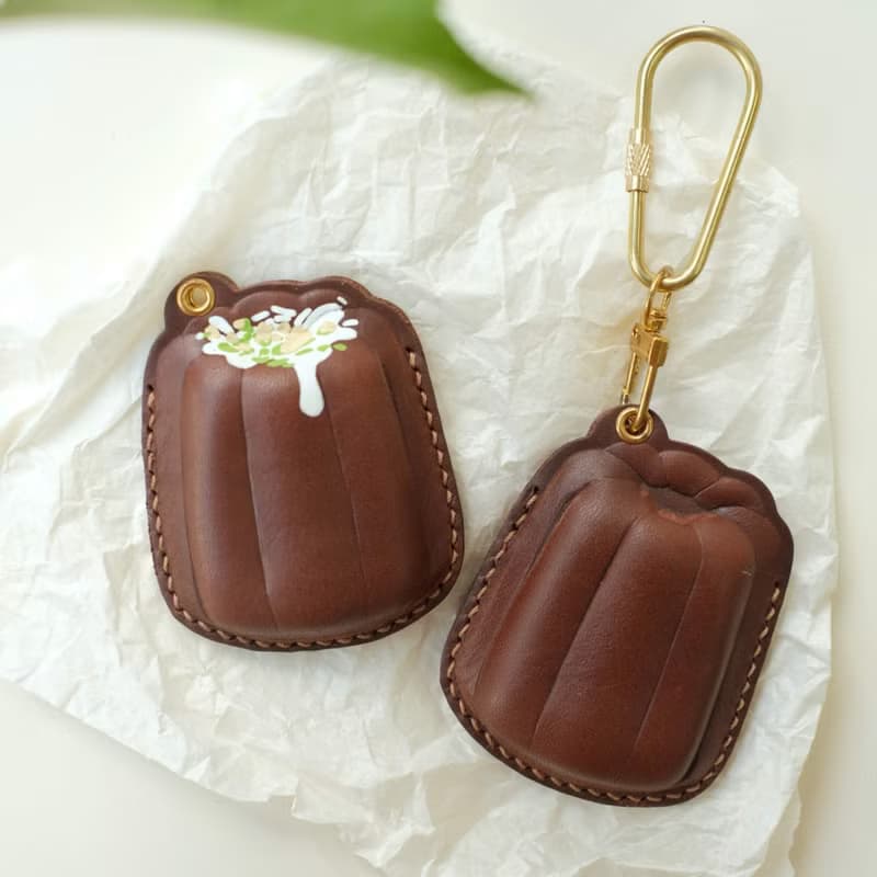 可露麗手作真皮 大樓磁扣套 門禁感應卡套 包包掛飾鑰匙扣掛件