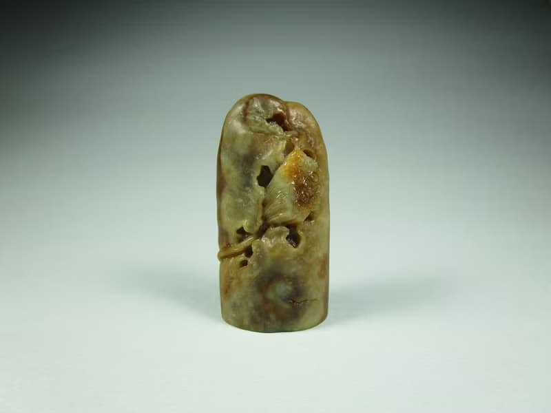 雕件 印紐系列-生生不息 褐皮油青種緬甸玉