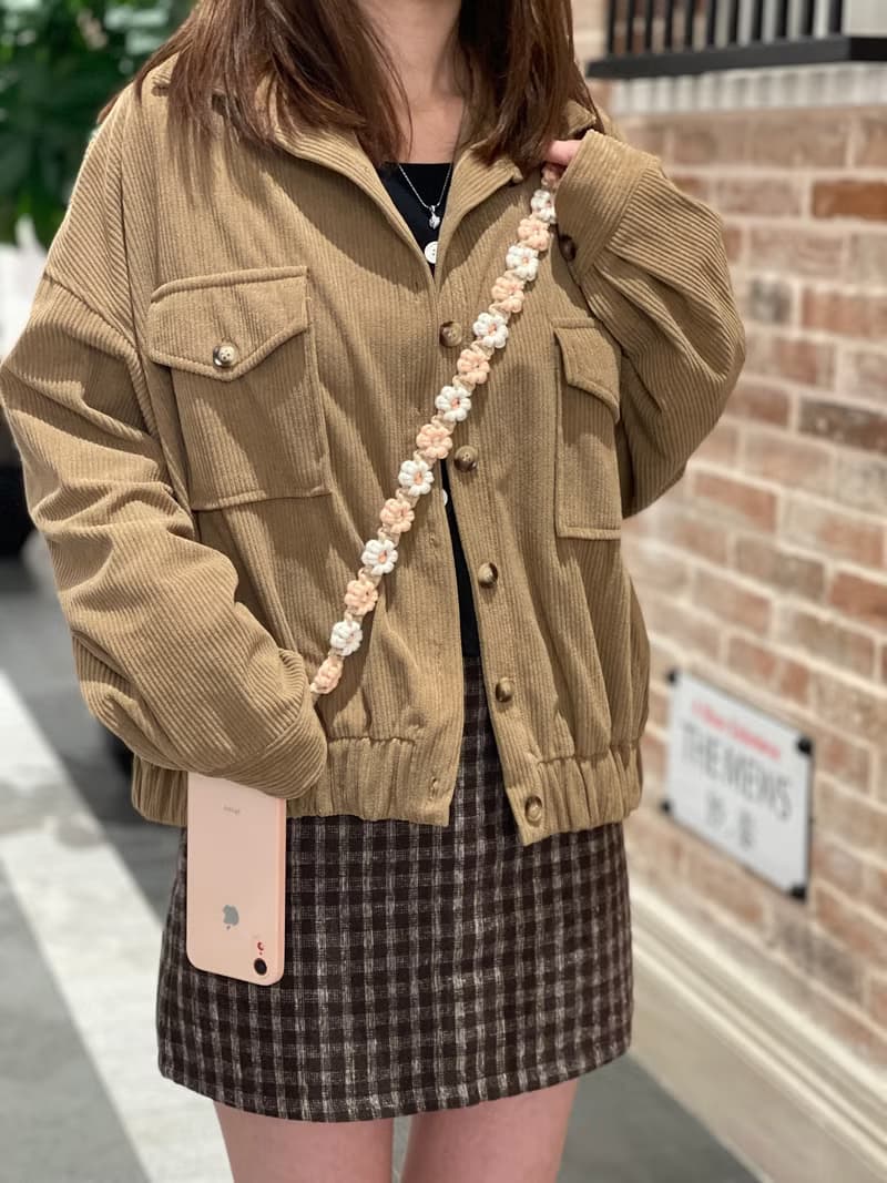 手機掛繩-編織-花花-Macrame-背帶-禮盒