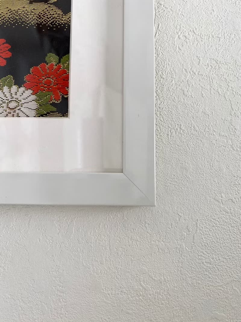 額装97　刺繍着物 鶴 和モダン 和風インテリア プレゼント 結婚祝 新築祝 長寿祝 縁起物 額装インテリア made in japan