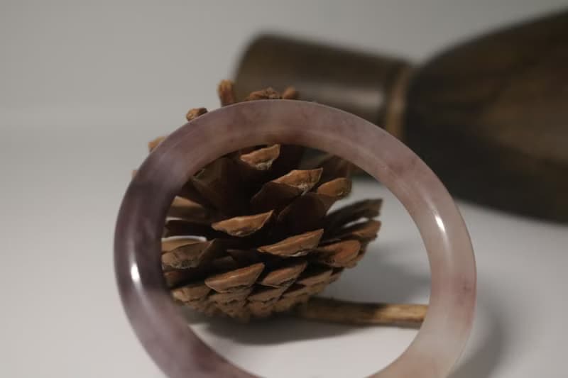 金絲玉精品冰種圓條玉石手鐲石英岩玉手環
