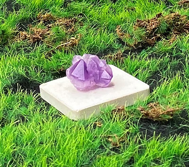天然可愛夢幻紫晶花骨幹水晶 紫水晶 療癒 招財 智慧 財運 開運