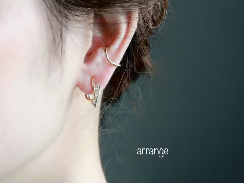 14kgf- 2way curve ear cuff / clip-on