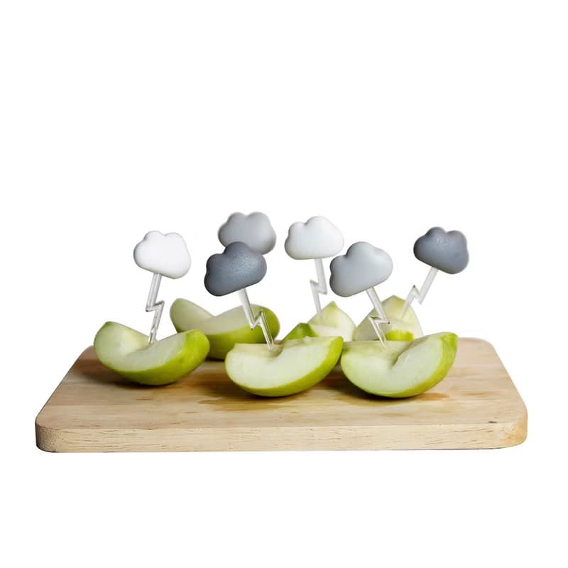 QUALY 朵朵雲兒果叉(6入)