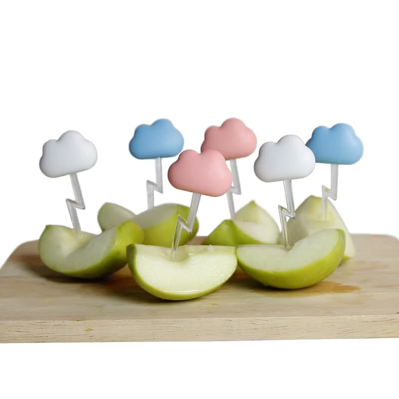 QUALY 朵朵雲兒果叉(6入)