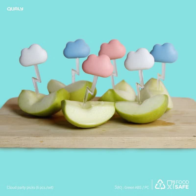 QUALY 朵朵雲兒果叉(6入)