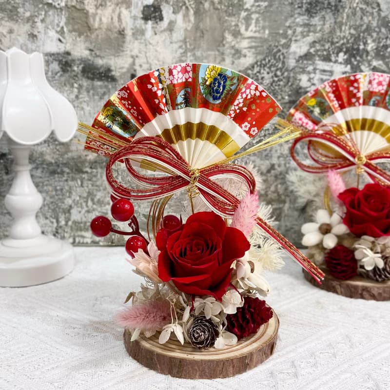 預購。紀念禮物。永生花森林系小桌花