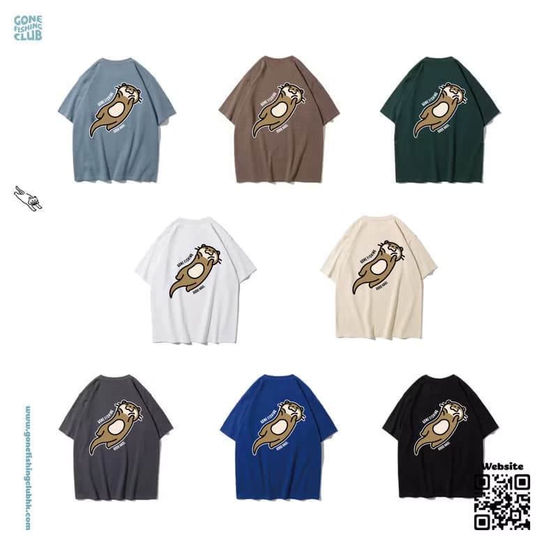 SEA OTTER 海獺 中性短袖T恤 8色男女同款 釣魚俱樂部