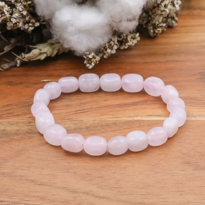 粉水晶 原石手串 | 天然石手鍊 全礦石系列