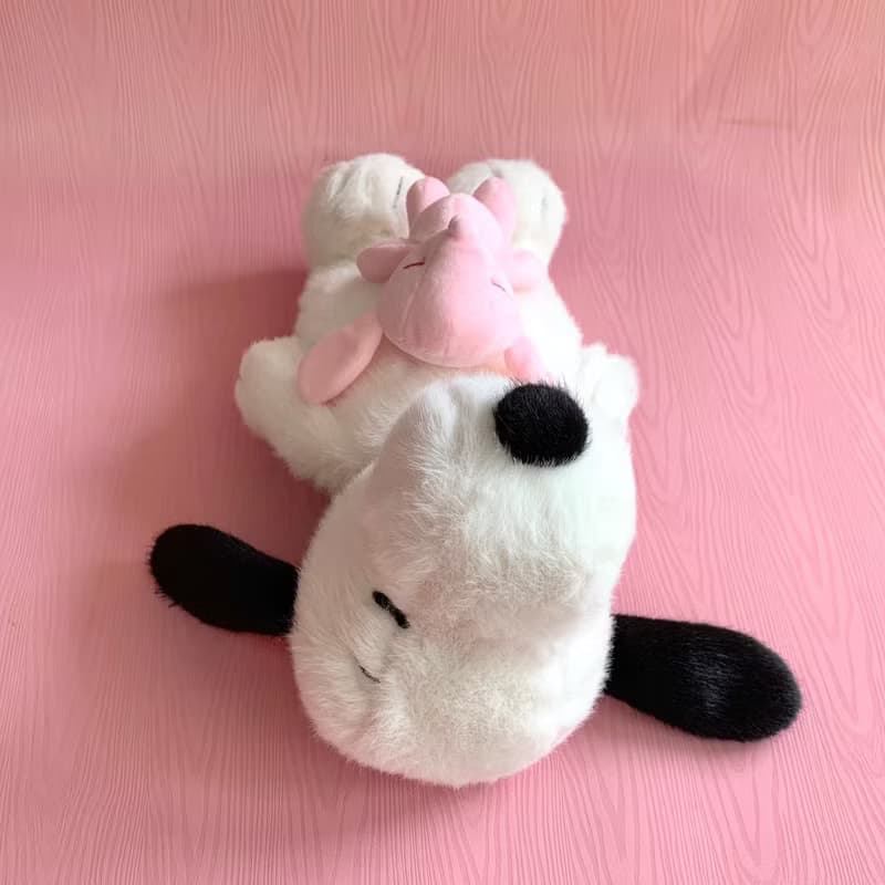 PINKOI獨家-史努比與粉紅小兔玩偶-Snoopy睡姿-史奴比特別款