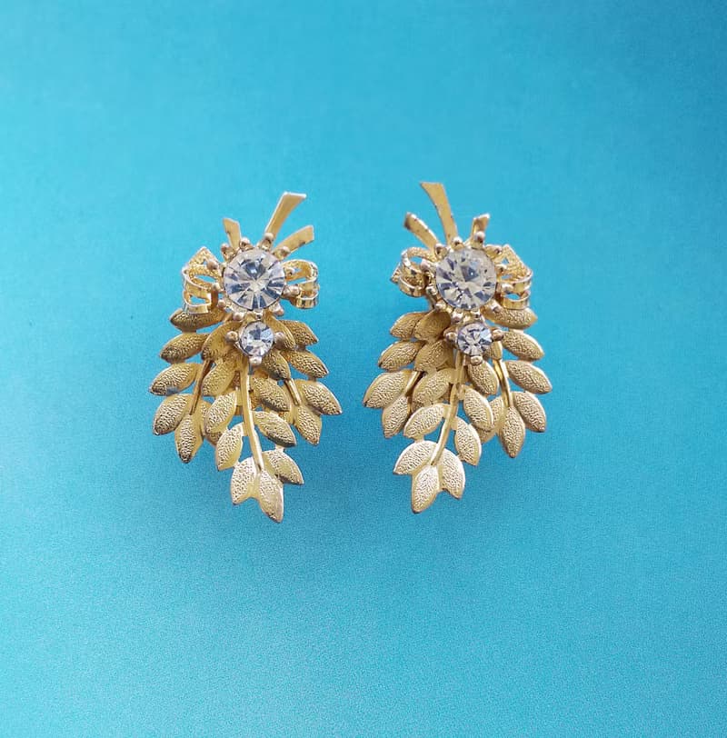Vintage Jewelry 西洋古董飾品 SARAH COV Harvest Time 夾式耳環