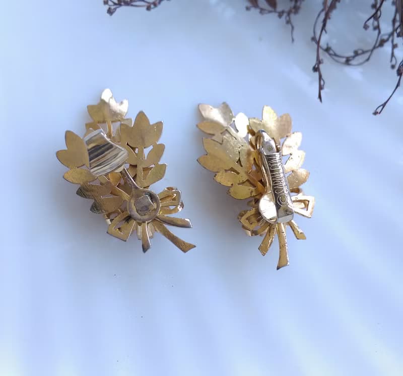 Vintage Jewelry 西洋古董飾品 SARAH COV Harvest Time 夾式耳環