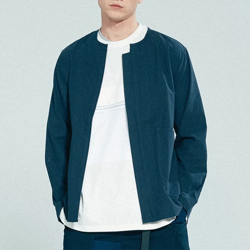 (絕版特惠)Collarless Shirt Jacket長袖圓領襯衫夾克 山系戶外