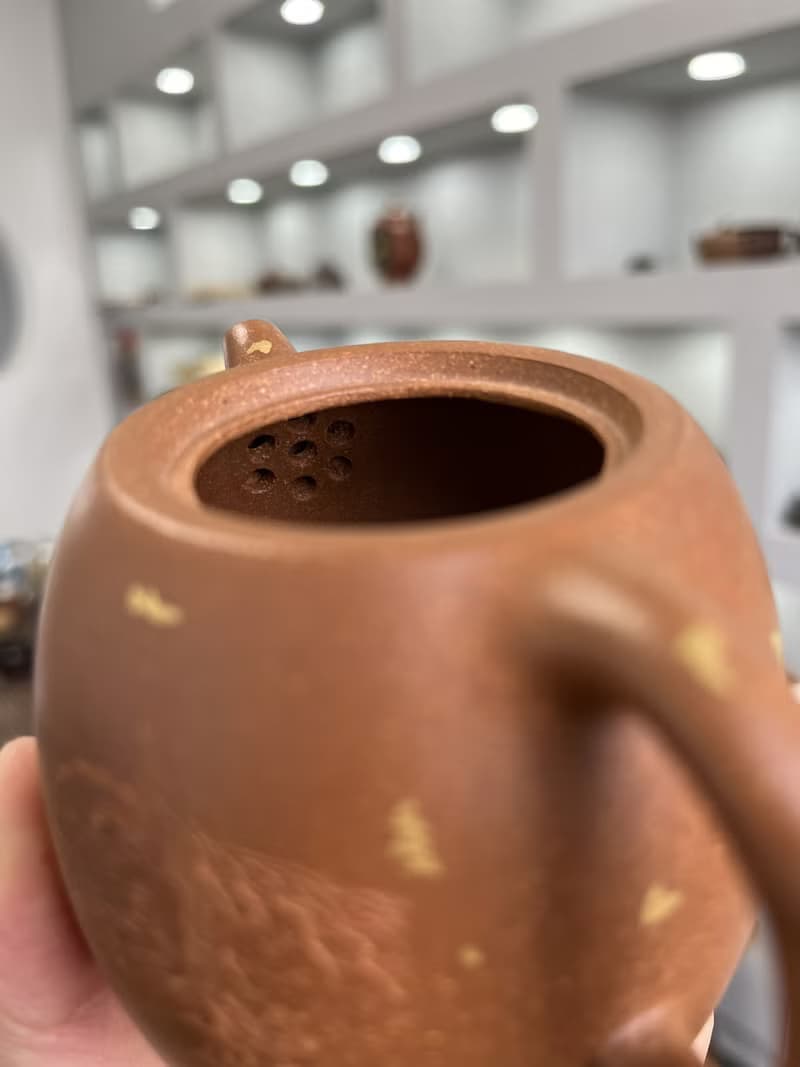 送禮紫砂壺茶壺小汉铎 撒金 祥瑞 现货实拍 原矿优质降坡料 水色