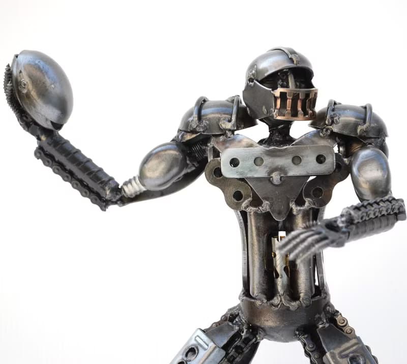 American Football Player SCRAP METAL, Cool gift for him, Cool Birthday Gift