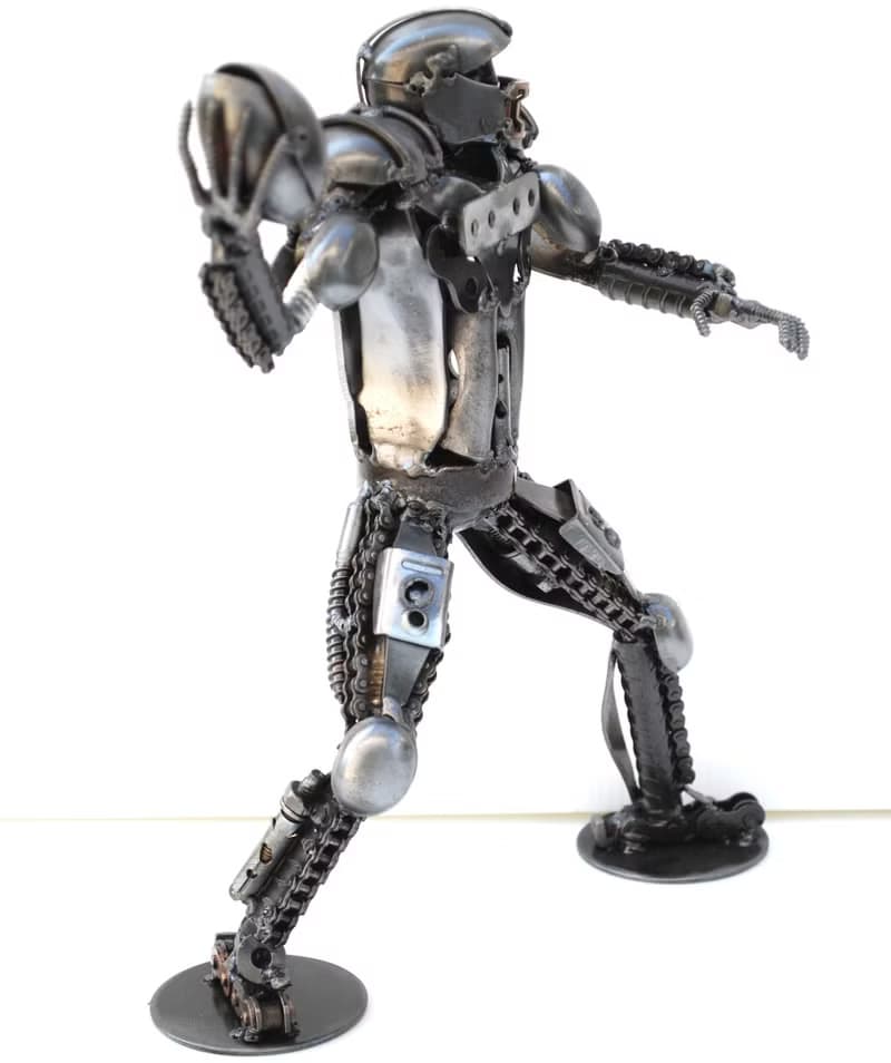 American Football Player SCRAP METAL, Cool gift for him, Cool Birthday Gift