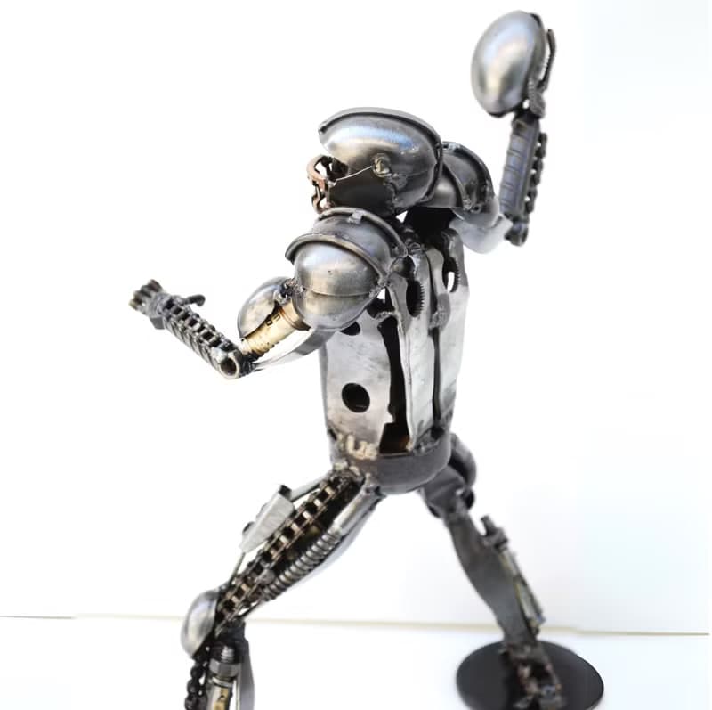 American Football Player SCRAP METAL, Cool gift for him, Cool Birthday Gift