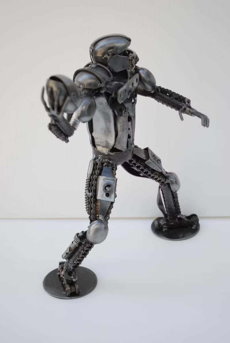 American Football Player SCRAP METAL, Cool gift for him, Cool Birthday Gift
