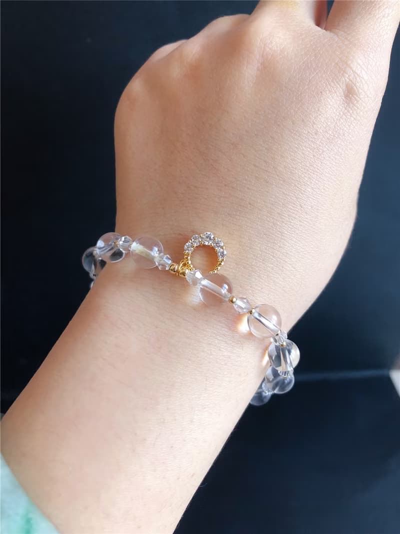 白水晶 學業 新月之淨 淨化 設計款手鍊 閨蜜 姊妹款 禮物