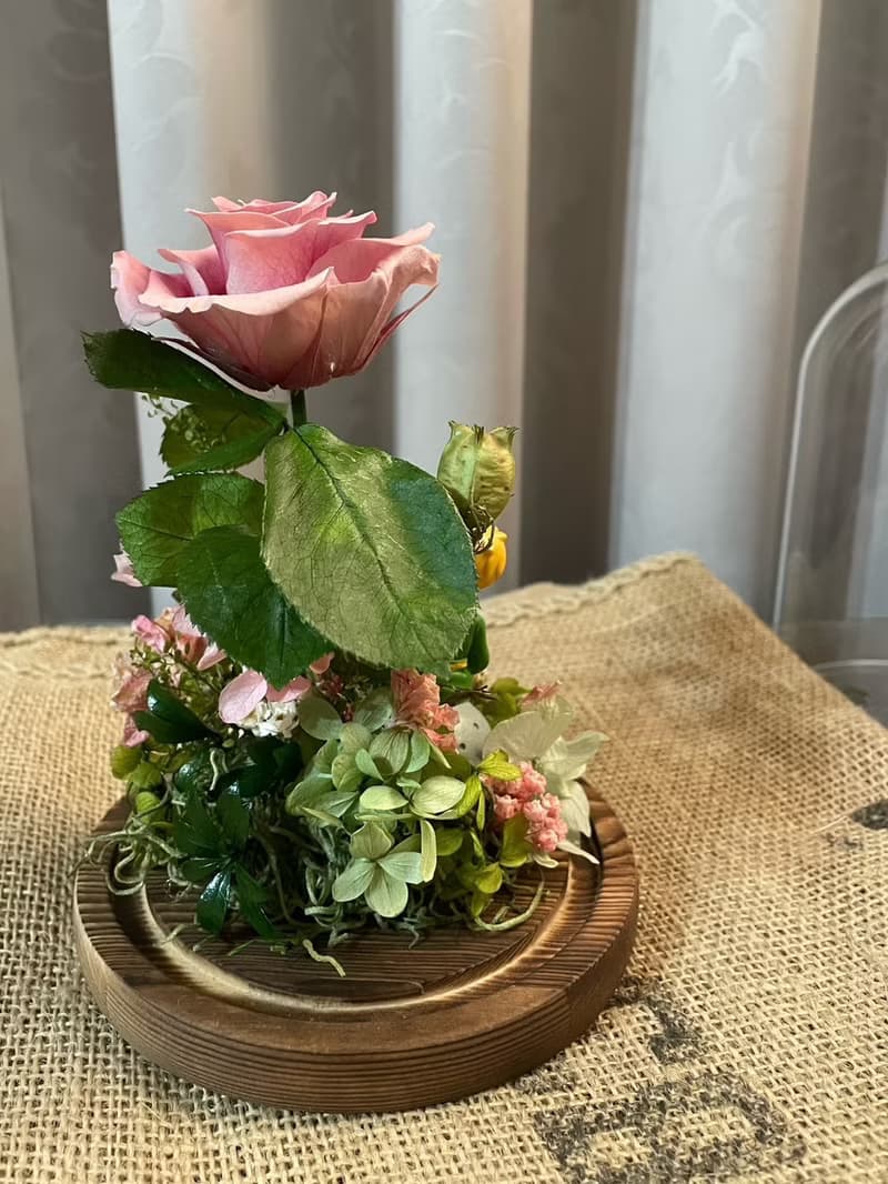 【永生花禮】小王子與他的玫瑰玻璃盅/永生花禮/祝賀花禮/情人節