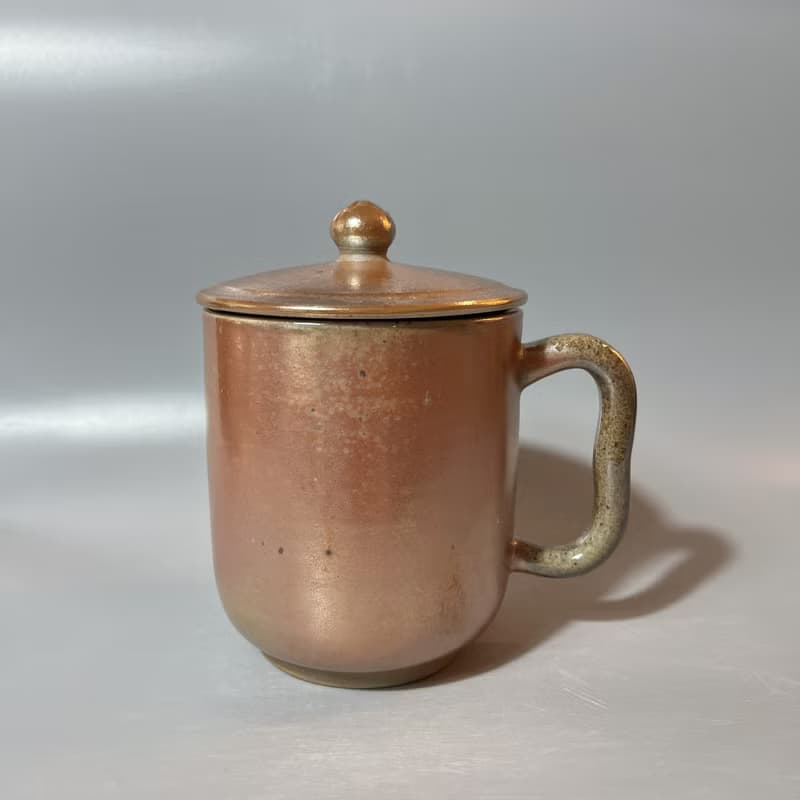 柴燒500cc有蓋馬克杯 / 啤酒杯 / 小平凡手作