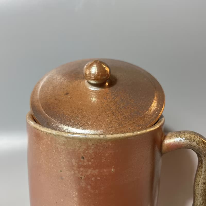 柴燒500cc有蓋馬克杯 / 啤酒杯 / 小平凡手作