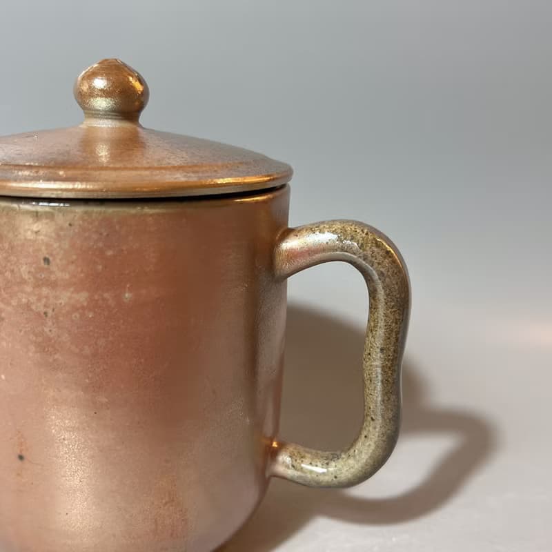 柴燒500cc有蓋馬克杯 / 啤酒杯 / 小平凡手作